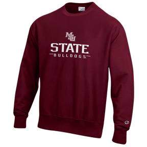 Mississippi State University Collegiate Marks Embroidered Crewneck - Shop B-Unlimited