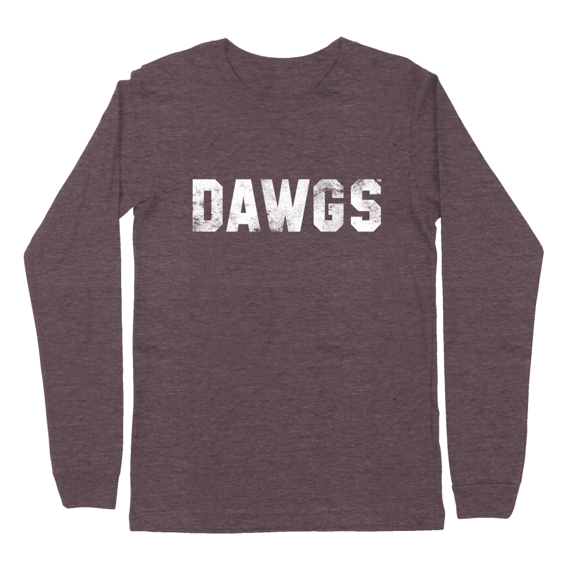 Mississippi State University Distressed Simple Text Long Sleeve T-Shirt - Shop B-Unlimited