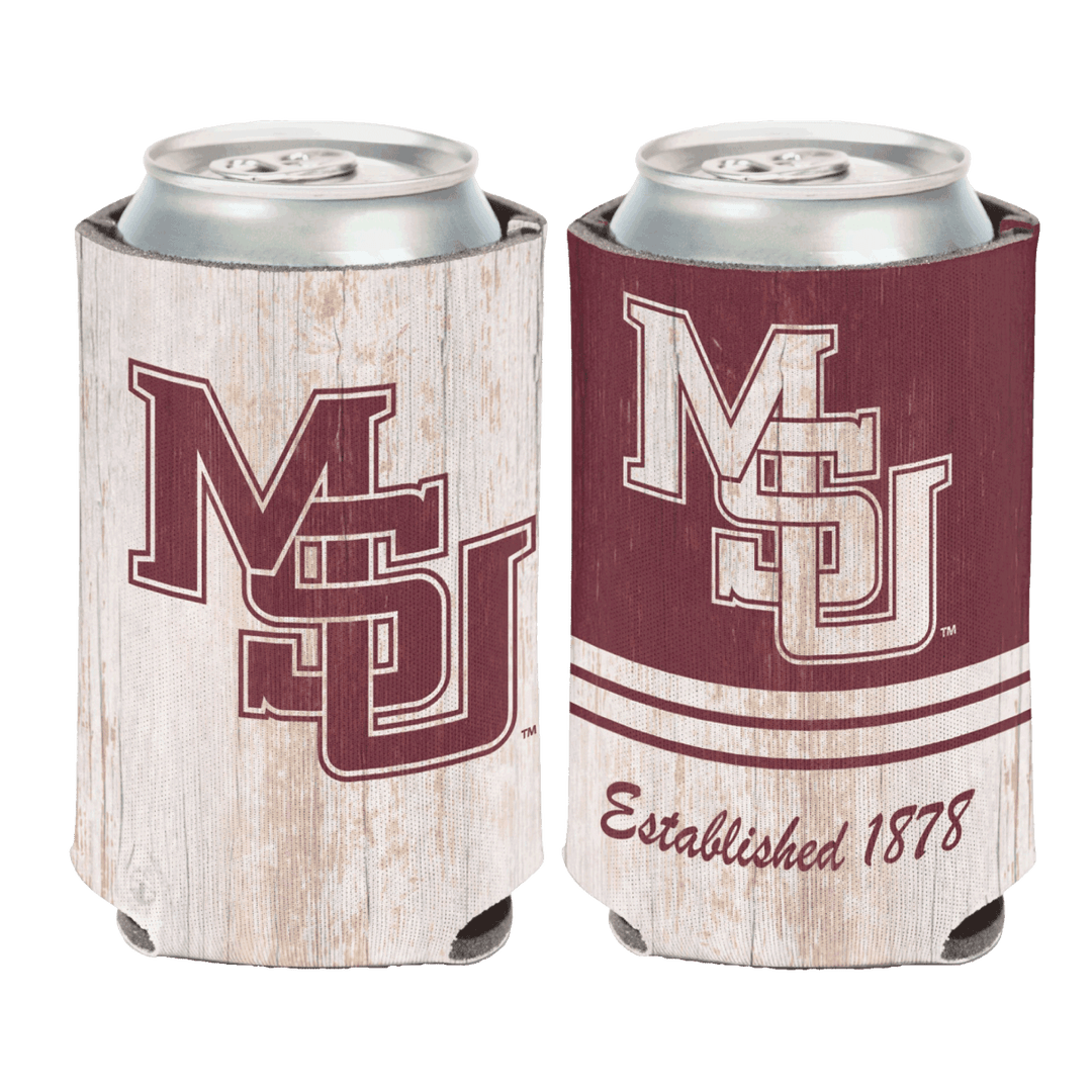 Mississippi State University Interlocking Logo Can Cooler - Shop B - Unlimited - novelty drinkware