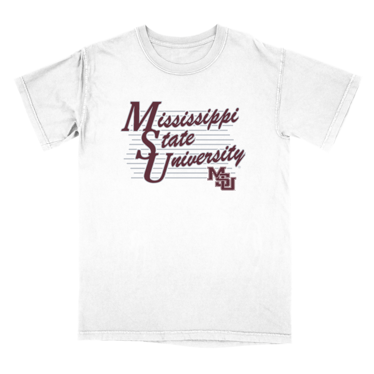 Mississippi State University Lines Logo T-shirt - Shop B-Unlimited