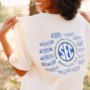 Mississippi State University SEC Stadiums T-shirt - Shop B-Unlimited