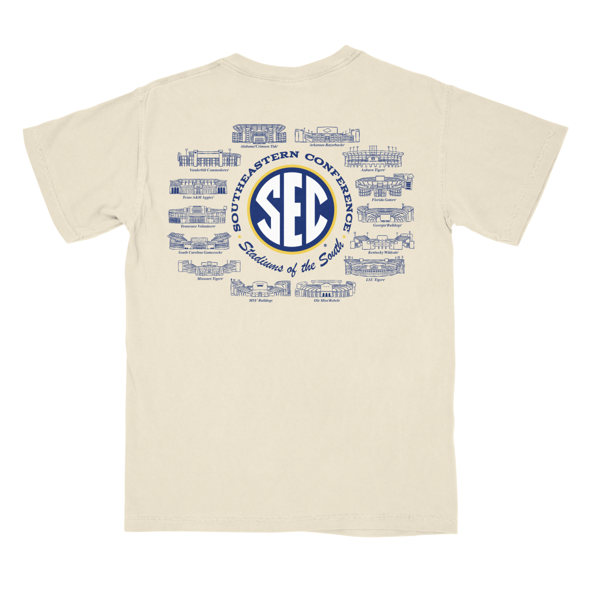 Mississippi State University SEC Stadiums T-shirt - Shop B-Unlimited