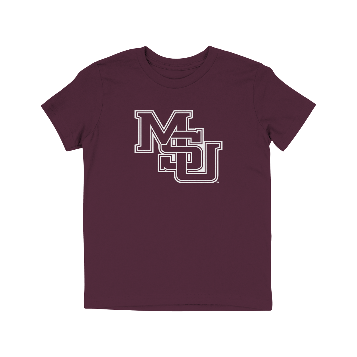 Mississippi State Vault Interlocking MSU Logo Youth T - shirt - Shop B - Unlimited - youth tee