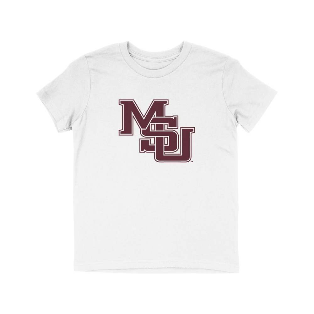 Mississippi State Vault Interlocking MSU Logo Youth T - shirt - Shop B - Unlimited - youth tee
