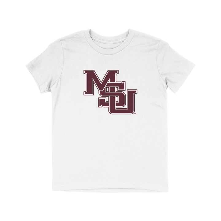 Mississippi State Vault Interlocking MSU Logo Youth T - shirt - Shop B - Unlimited - youth tee