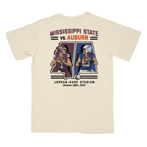 Mississippi State Vs. Auburn Game Day T-Shirt 2023 - Shop B-Unlimited
