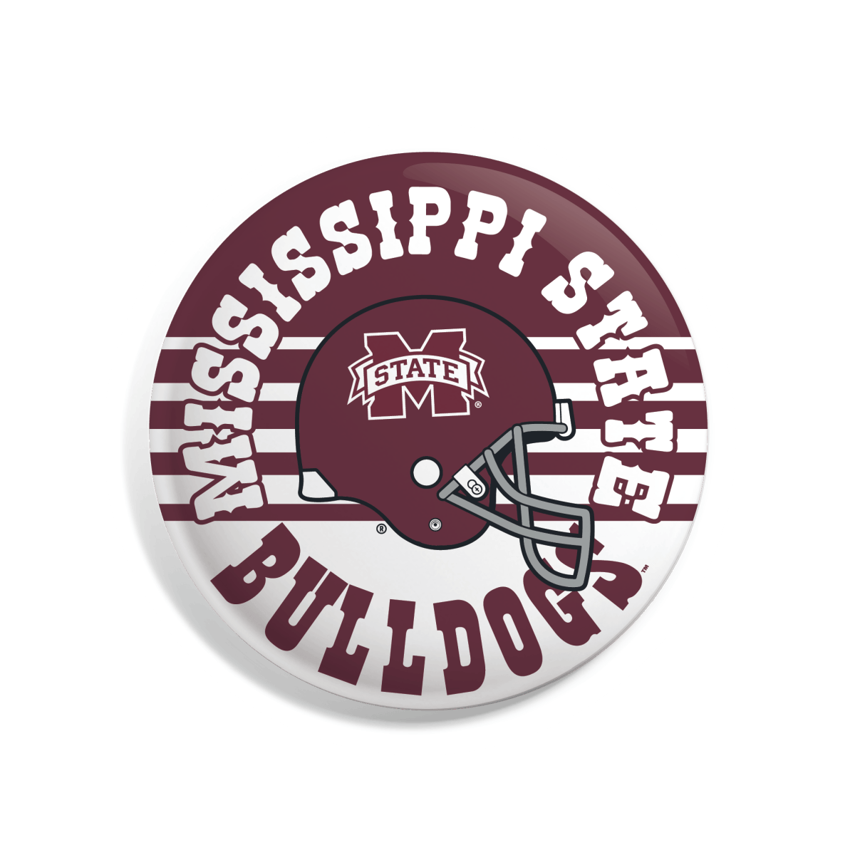 MSU 70's Football Helmet Button - Shop B - Unlimited - novelty pin