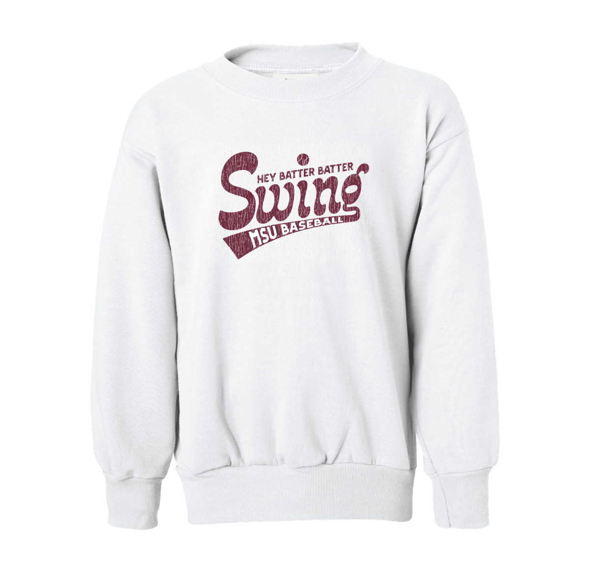MSU Hey Batter Batter Youth Sweatshirt - Shop B-Unlimited