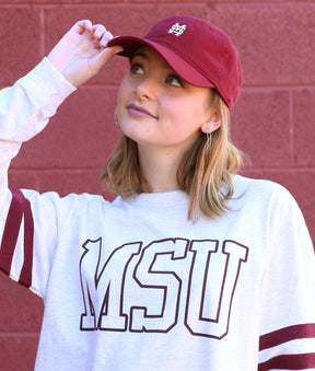 MSU M over S Small Logo Baseball Hat - Shop B-Unlimited