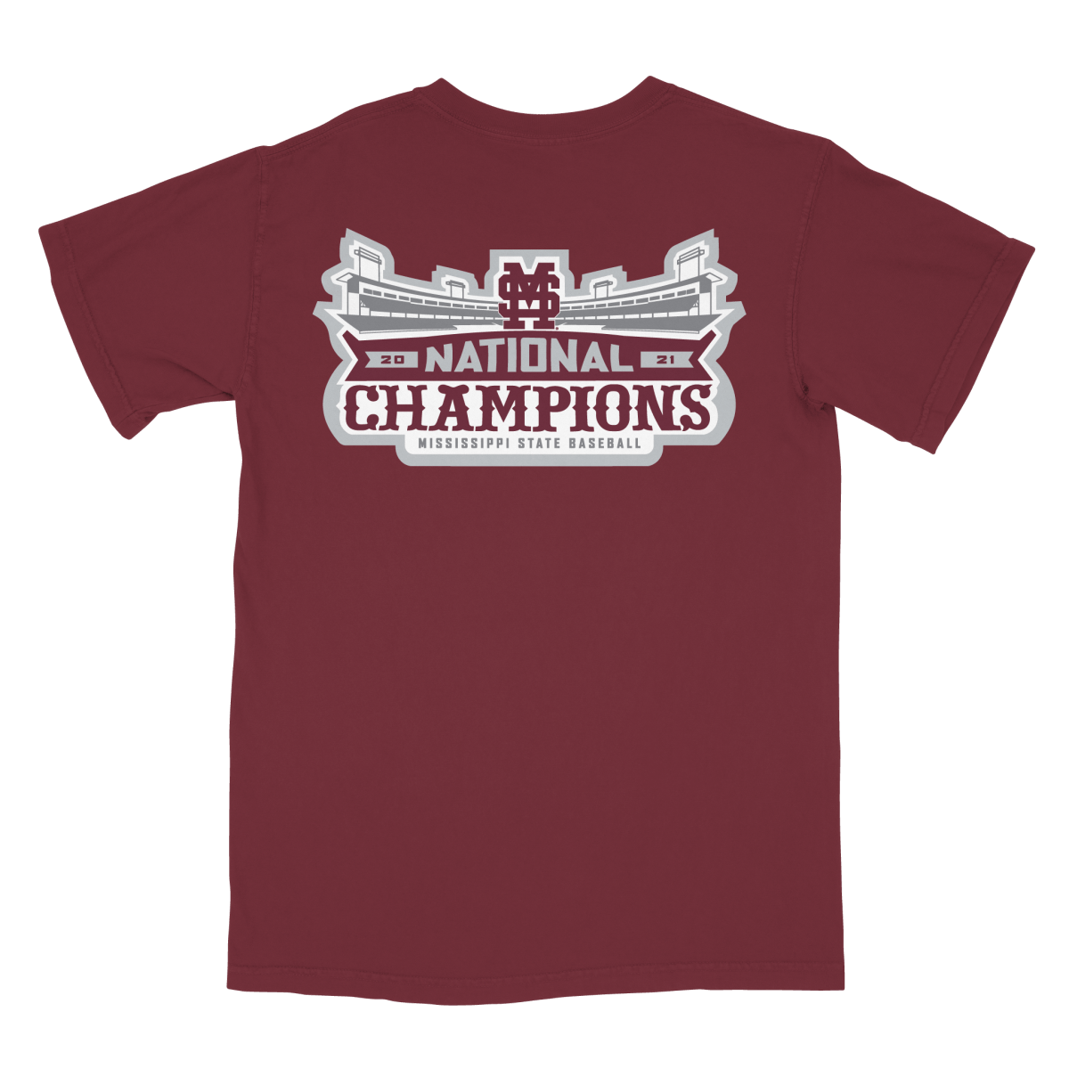 MSU National Champions Logo Non-Pocket T-Shirt - Shop B-Unlimited
