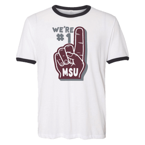 MSU Number One Ringer T-Shirt - Shop B-Unlimited