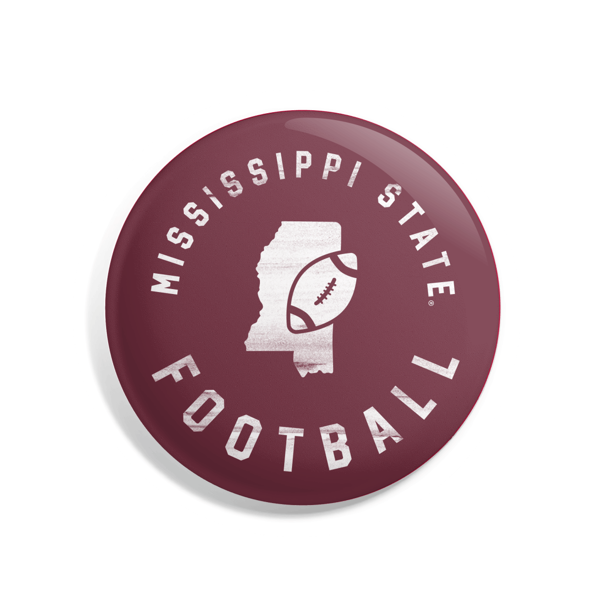 MSU State Outline Football Button - Shop B - Unlimited - novelty pin