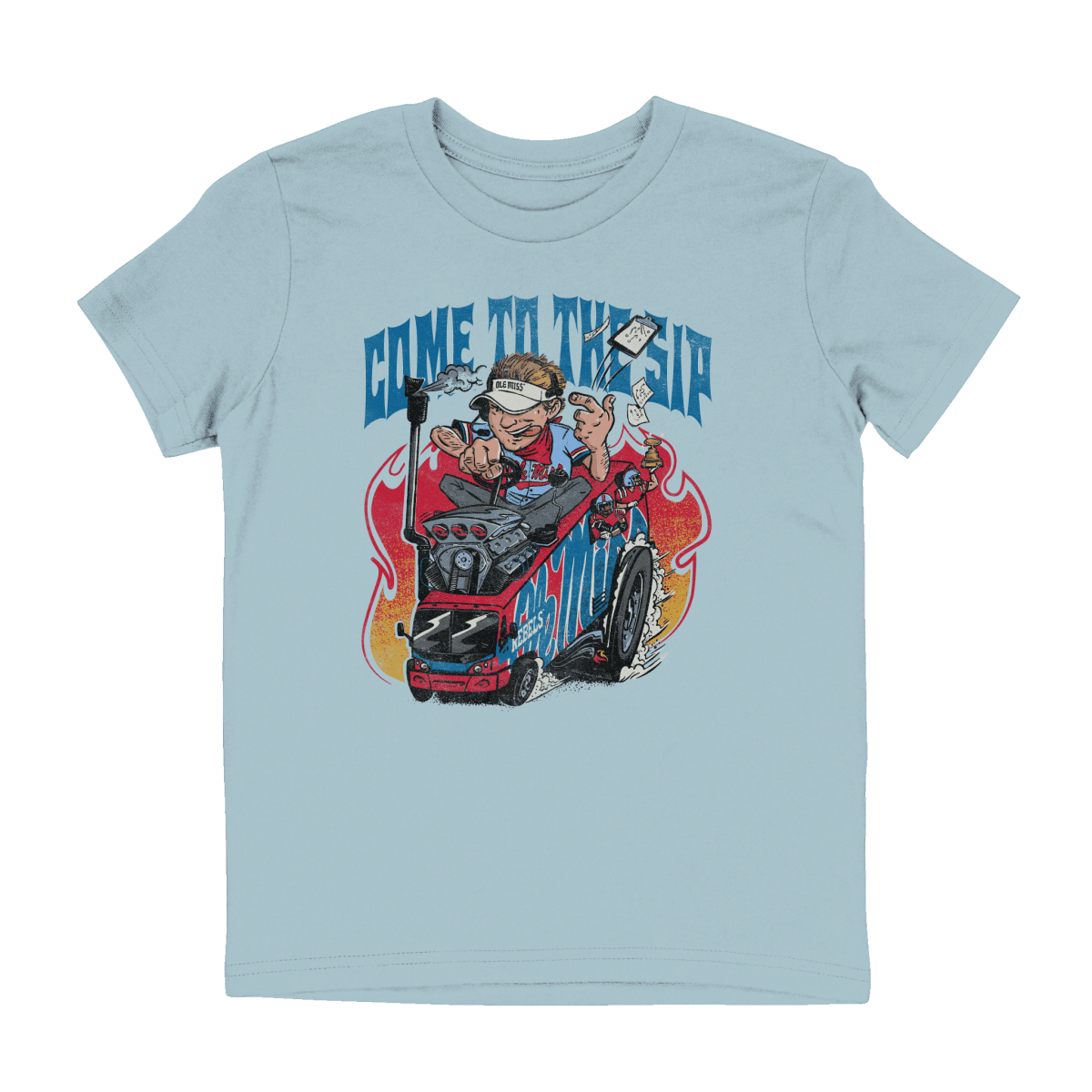 Ole Miss All Aboard The Lane Train Youth T-Shirt - Shop B-Unlimited