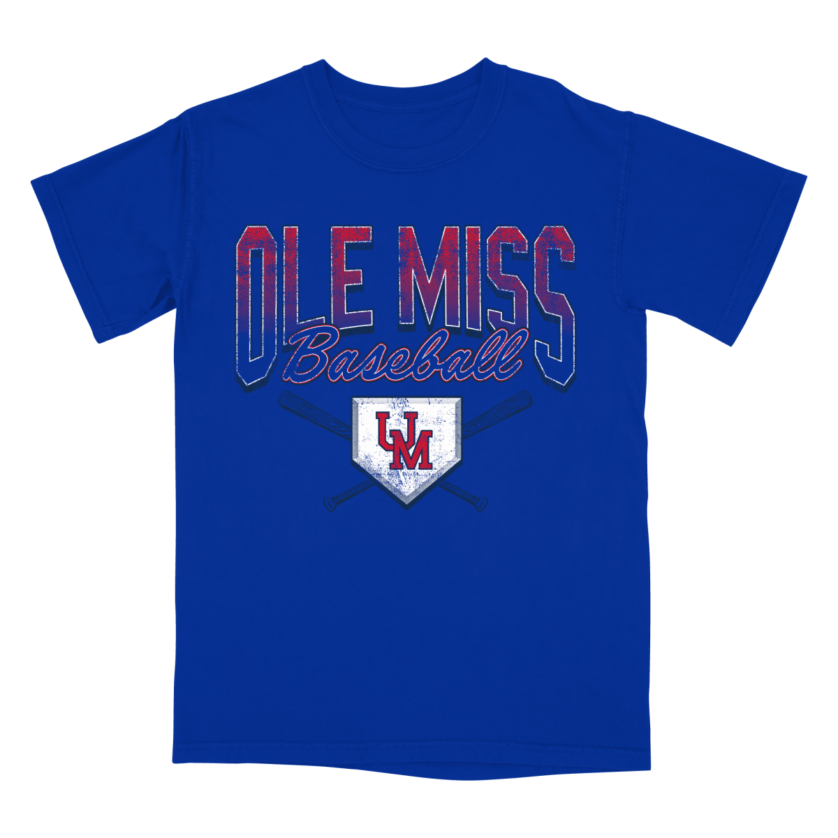Ole Miss Base N Bats T-Shirt - Shop B-Unlimited
