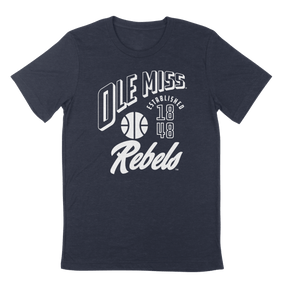 Ole Miss Classic Established Basketball T - Shirt - Shop B - Unlimited - men tee