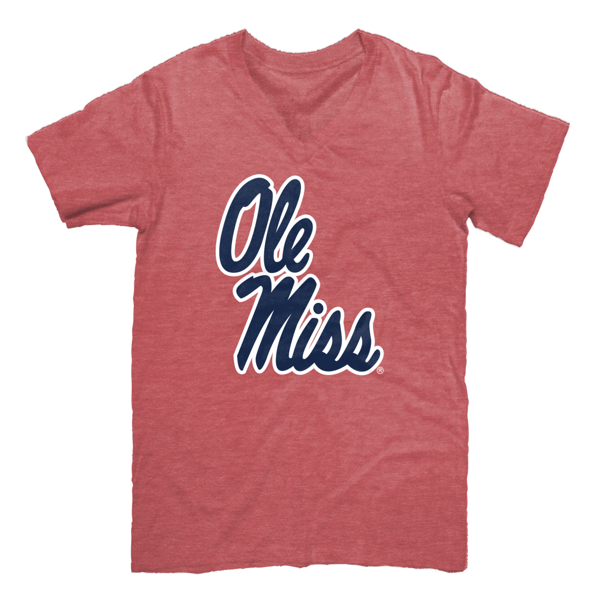 Ole Miss Helmet Script V - Neck T - Shirt - Shop B - Unlimited - men tee