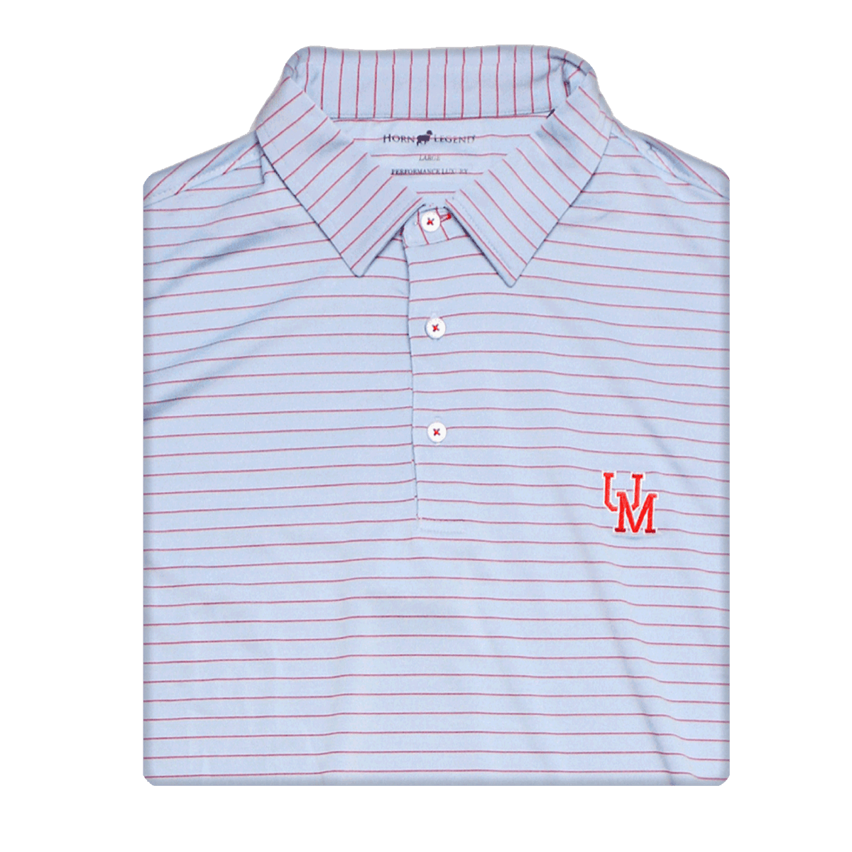 Ole Miss Horn Legend Stripe Polo - Shop B-Unlimited