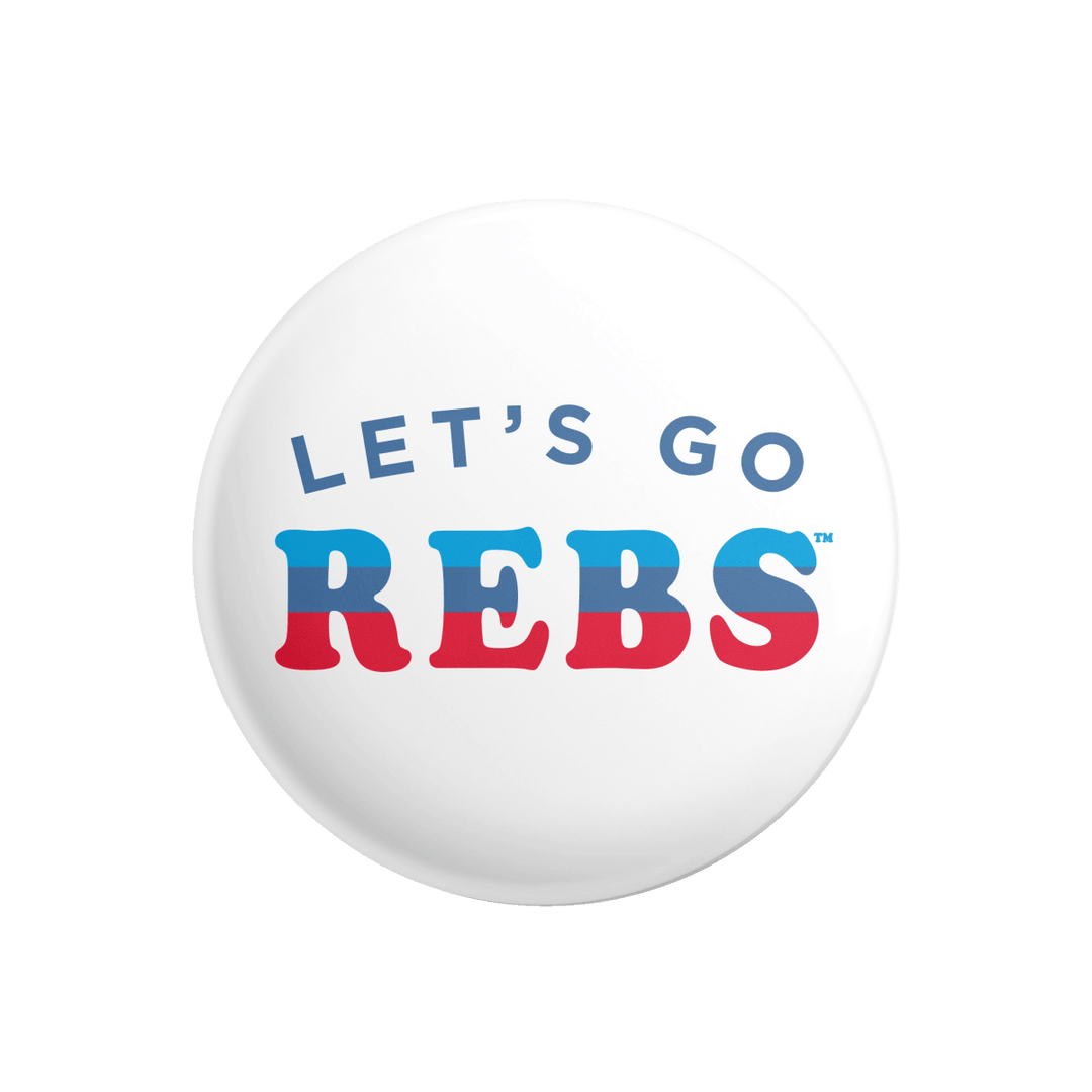Ole Miss Let's Go Rebs Button - Shop B - Unlimited - novelty pin