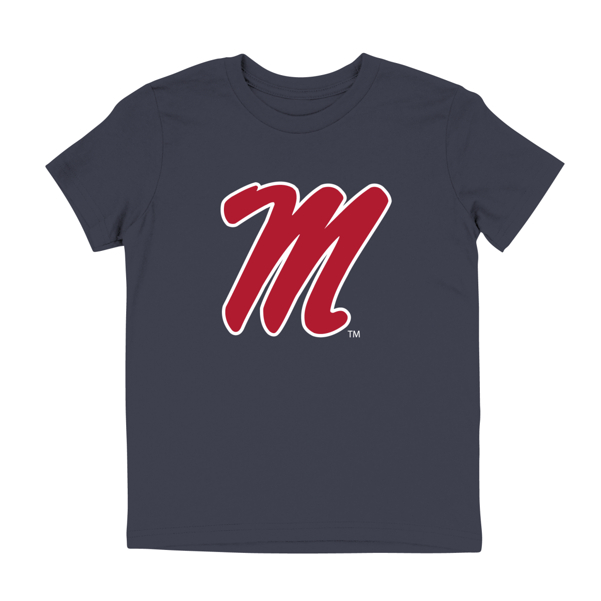 Ole Miss M Script Logo Youth T-Shirt - Shop B-Unlimited