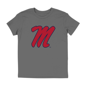 Ole Miss M Script Logo Youth T - Shirt - Shop B - Unlimited - youth tee