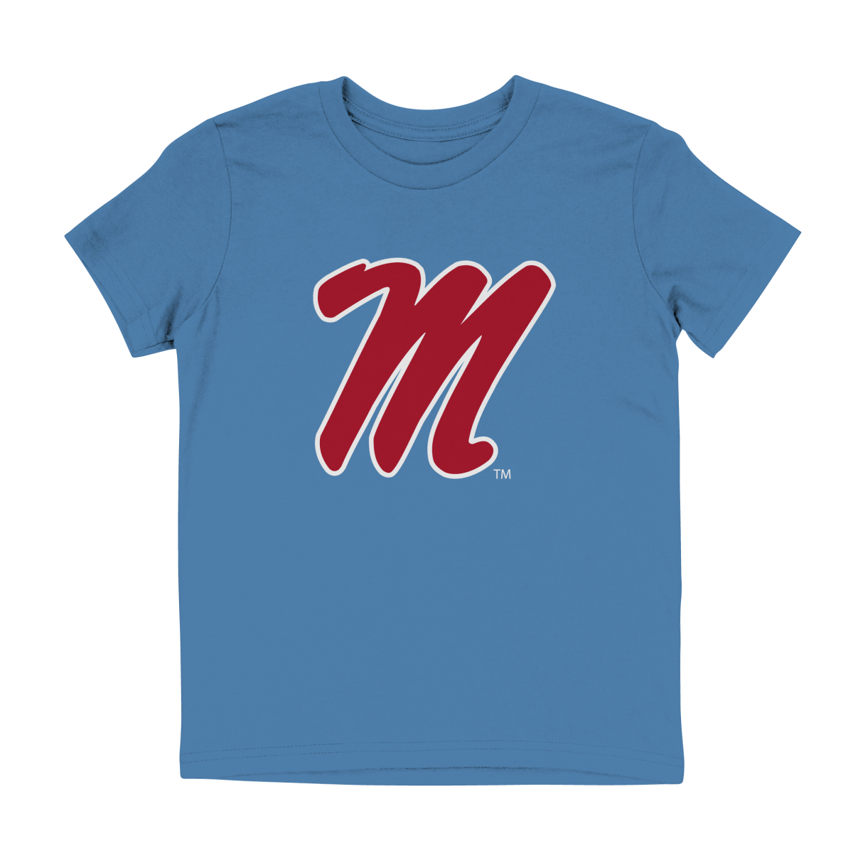 Ole Miss M Script Logo Youth T - Shirt - Shop B - Unlimited - youth tee