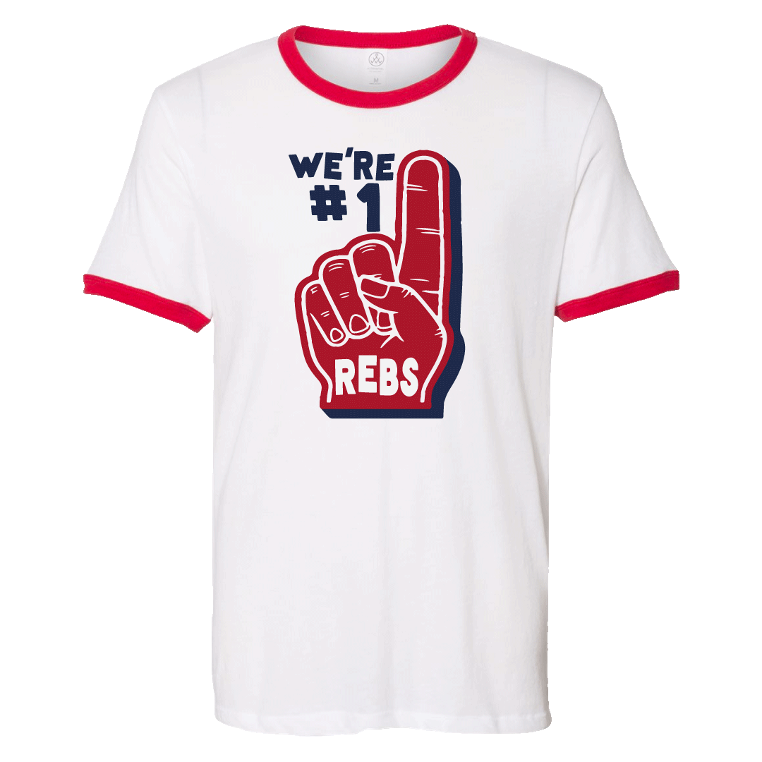 Ole Miss Number One Ringer T-Shirt - Shop B-Unlimited