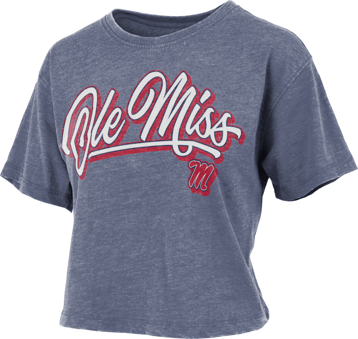 Ole Miss Pressbox Harlow WL Cropped T-Shirt - Shop B-Unlimited