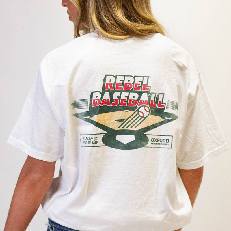 Ole Miss Star Crossed Baseball T-Shirt - Shop B-Unlimited