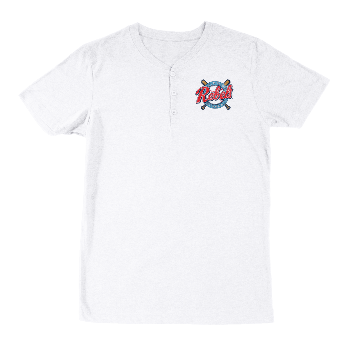 Ole Miss Swing for the Fences Henley - Shop B-Unlimited