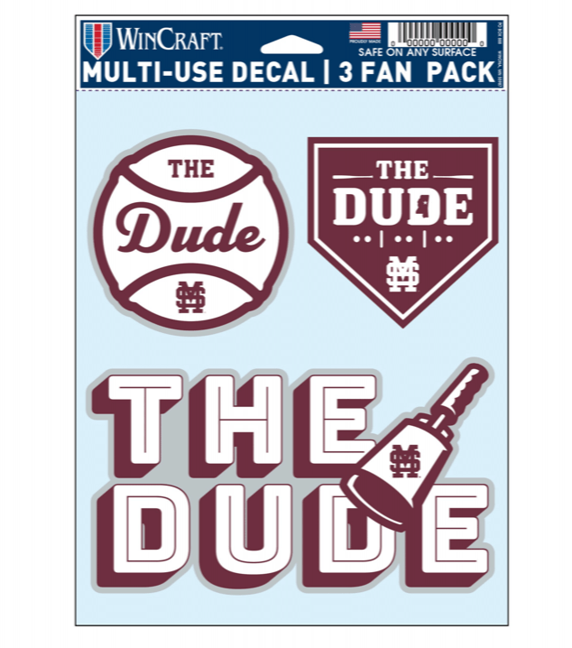 Mississippi State University : MSU The Dude Sticker Collection - Shop.B ...