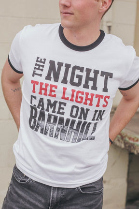 The Night the Lights Came On Ringer T-Shirt - Shop B-Unlimited