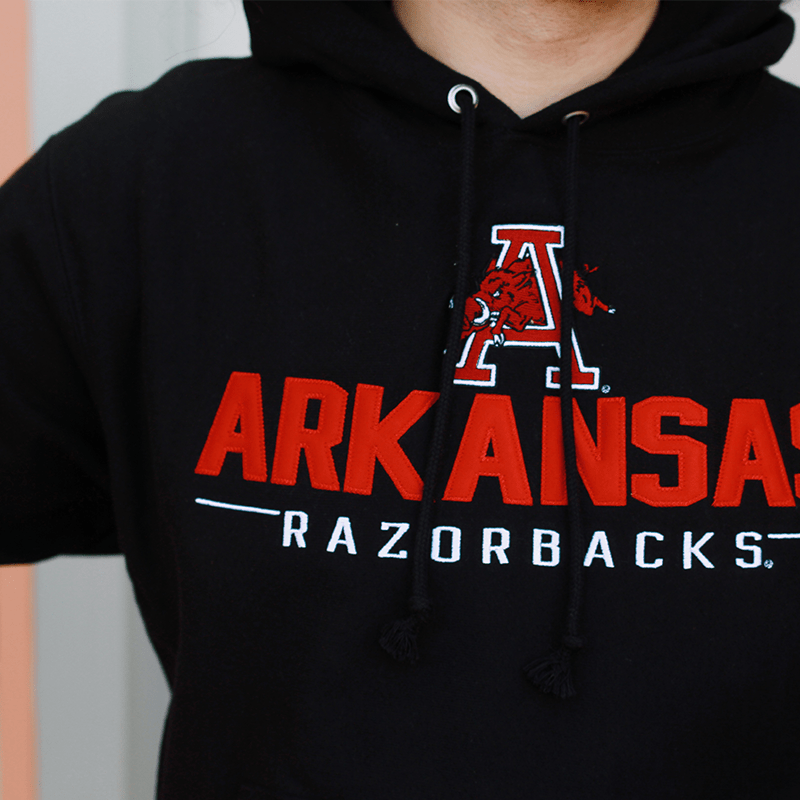 University of Arkansas Collegiate Marks Embroidered Hoodie - Shop B-Unlimited