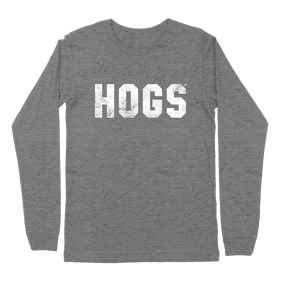 University of Arkansas Distressed Simple Text Long Sleeve T-Shirt - Shop B-Unlimited