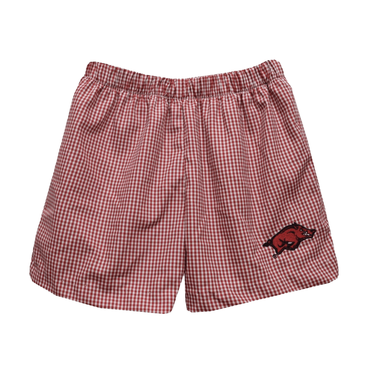 University of Arkansas Gingham Pull On Short - Shop B - Unlimited - youth bottoms