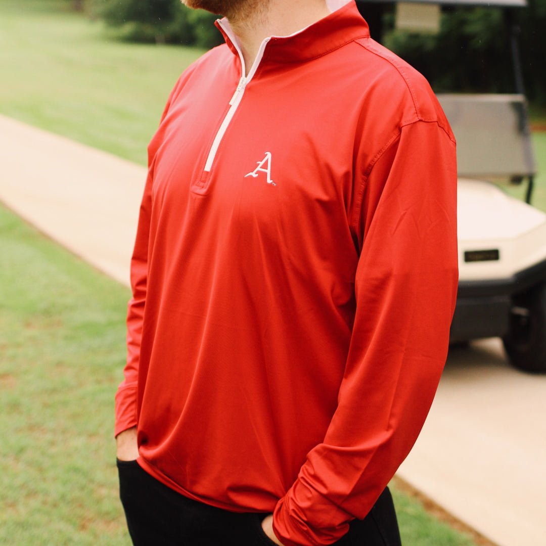 University of Arkansas Horn Legend 1/4 Zip Performance Pullover - Shop B - Unlimited - men resort