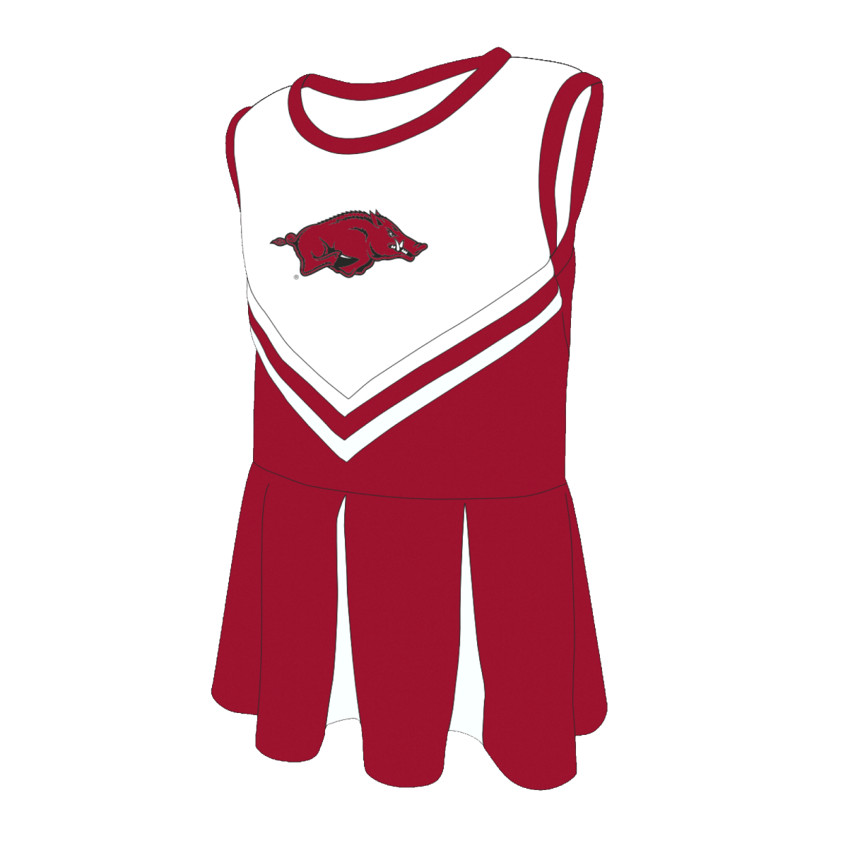 University of Arkansas Kids Pleated Cheer Dress - Shop B-Unlimited