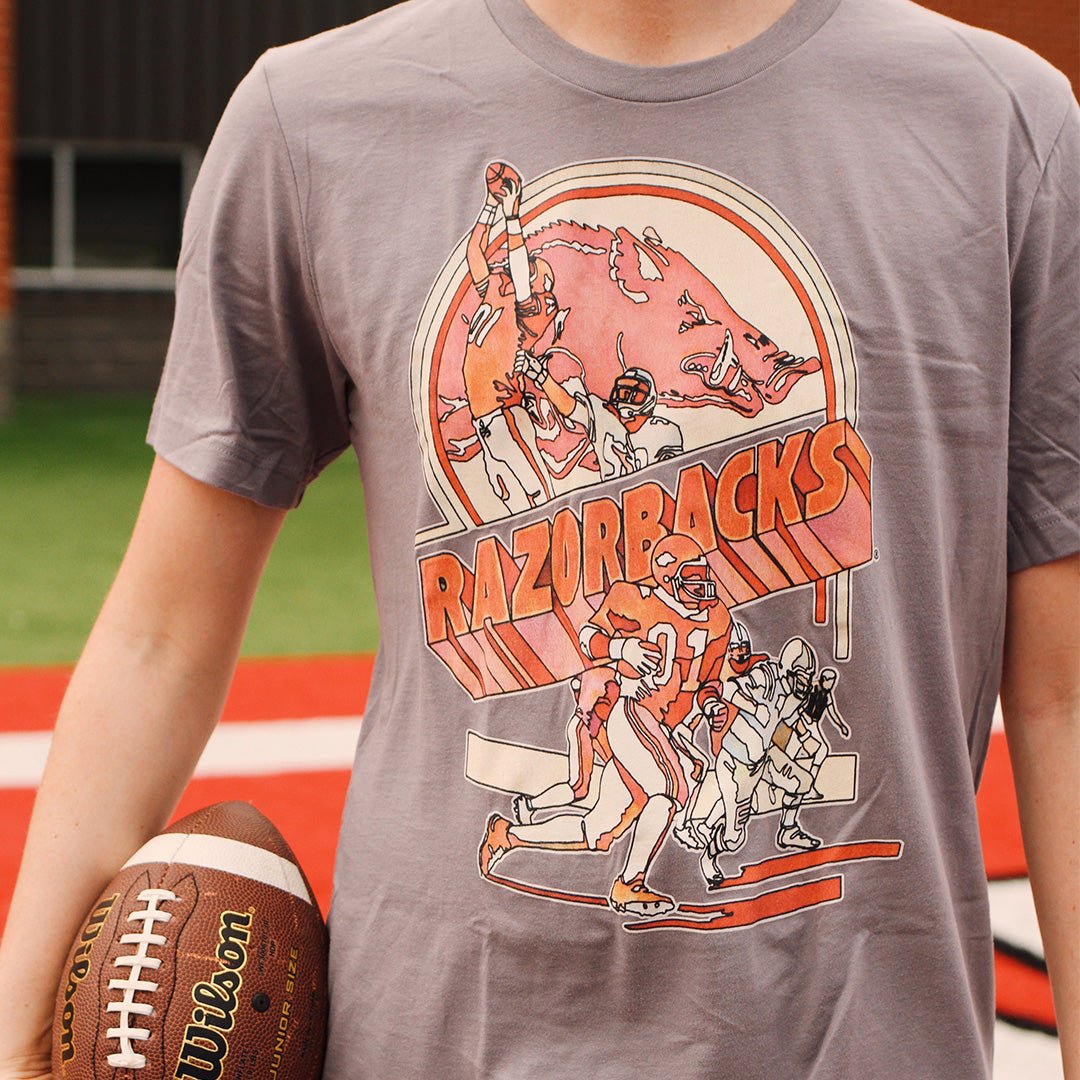 University of Arkansas Throwback Player T-Shirt - Shop B-Unlimited
