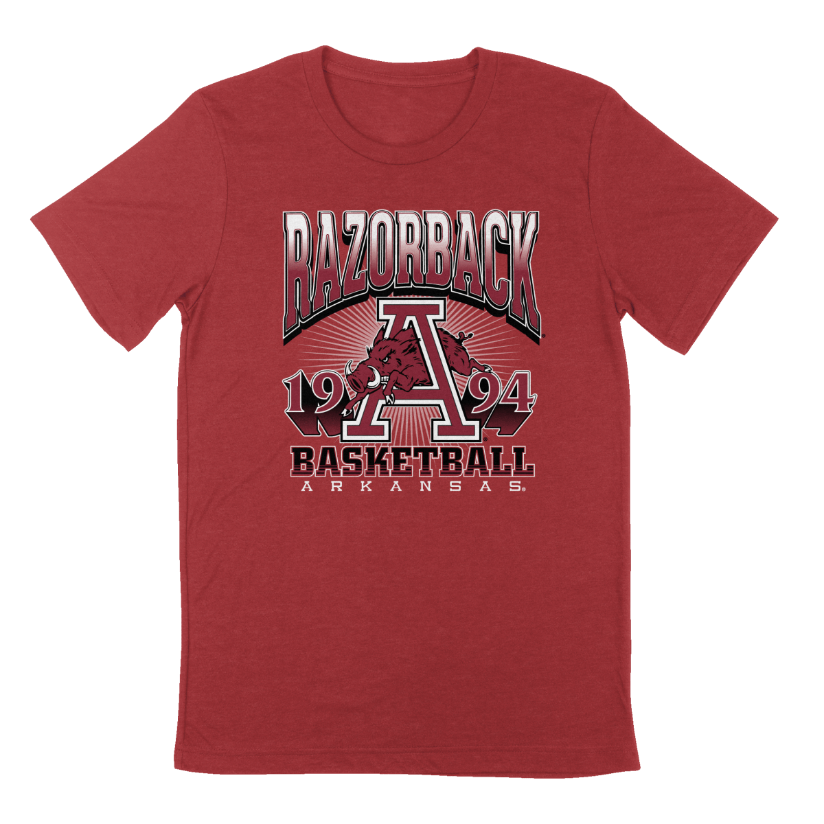 University of Arkansas Vault 90's Hoops Hog T-Shirt - Shop B-Unlimited