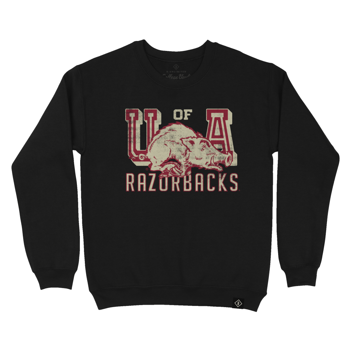 University of Arkansas Vault Arkansas Razorbacks Script Sweatshirt - Shop B-Unlimited