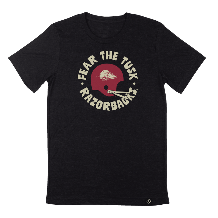 University of Arkansas Vault Arkansas Throwback Helmet T - Shirt - Shop B - Unlimited - men tee