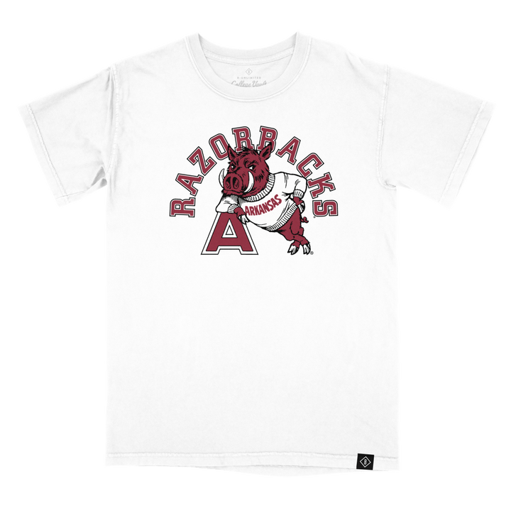 University of Arkansas Vault Leaning Hog T - Shirt - Shop B - Unlimited - men tee
