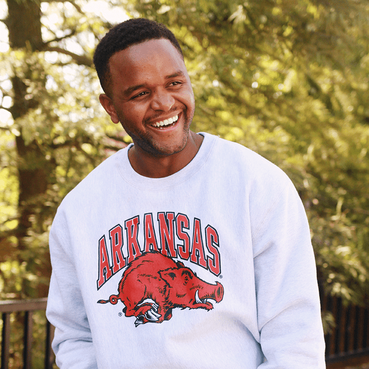 University of Arkansas Vault Running Razorback Sweatshirt - Shop B - Unlimited - men fleece