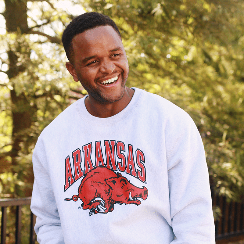 University of Arkansas Vault Running Razorback Sweatshirt - Shop B - Unlimited - men fleece