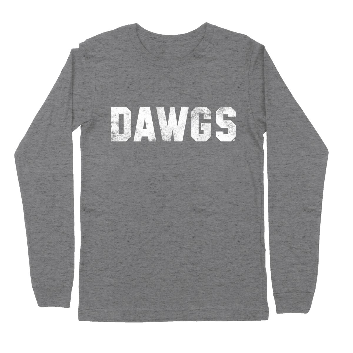 University of Georgia Distressed Simple Text Long Sleeve T-Shirt - Shop B-Unlimited