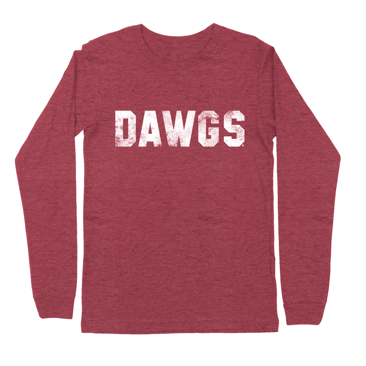 University of Georgia Distressed Simple Text Long Sleeve T-Shirt - Shop B-Unlimited