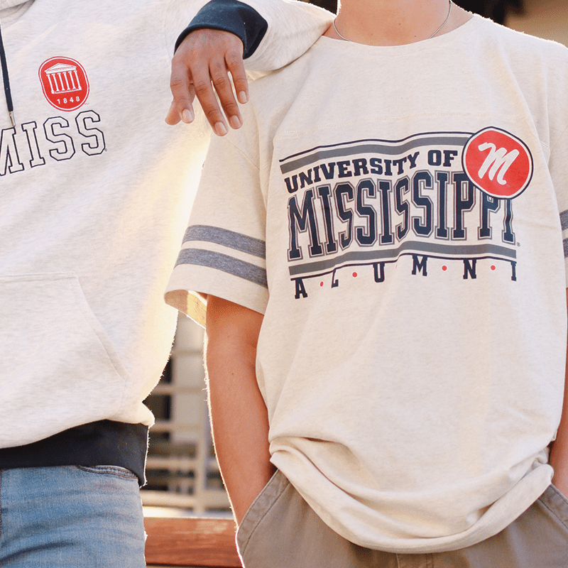 University of Mississippi Alumni Stacked T-shirt - Shop B-Unlimited