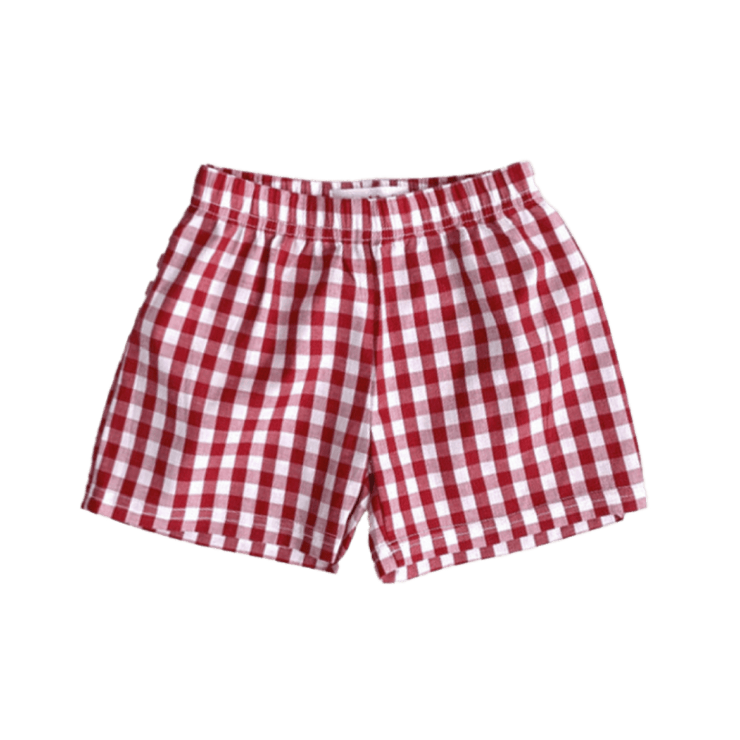 University of Mississippi Kids Gingham Shorts - Shop B - Unlimited - youth bottoms