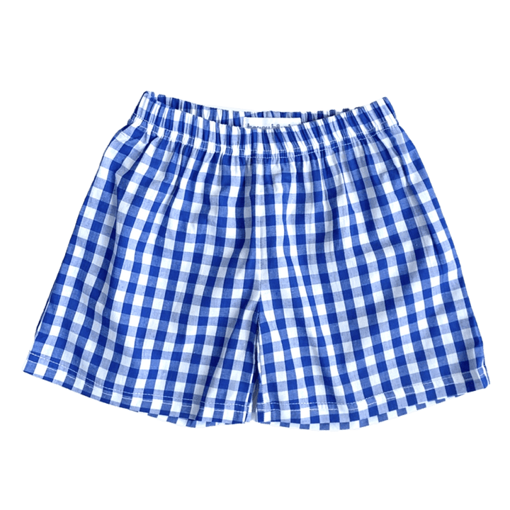 University of Mississippi Kids Gingham Shorts - Shop B - Unlimited - youth bottoms