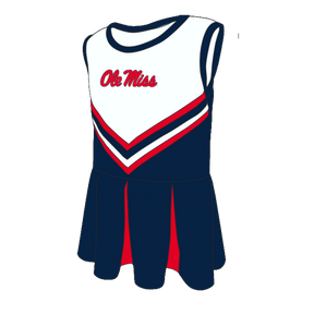 University of Mississippi Kids Pleated Cheer Dress - Shop B - Unlimited - youth jersey